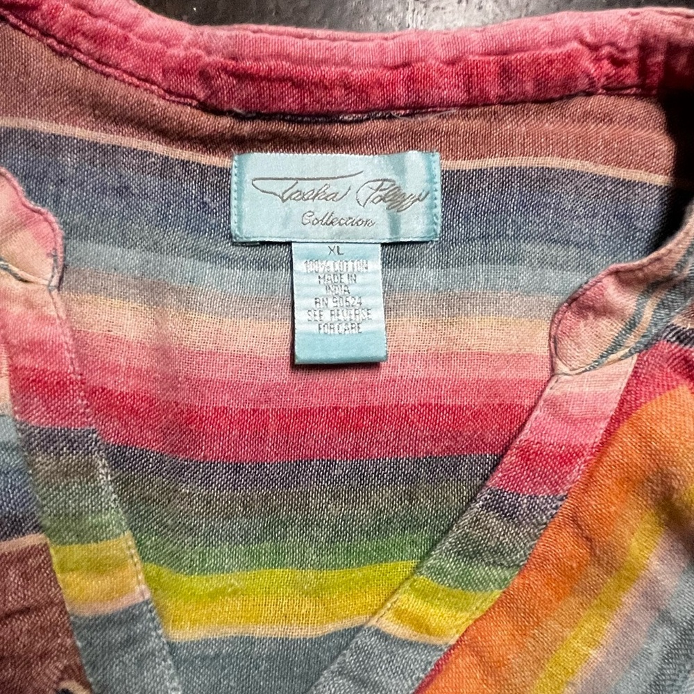 Tasha Polizzi Striped Shirt Dress, XL - Picture 3 of 6